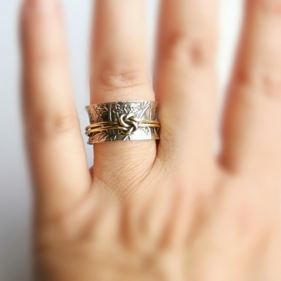 NWT, Sterling Silver meditation spinning spinner ring - Picture 6 of 7